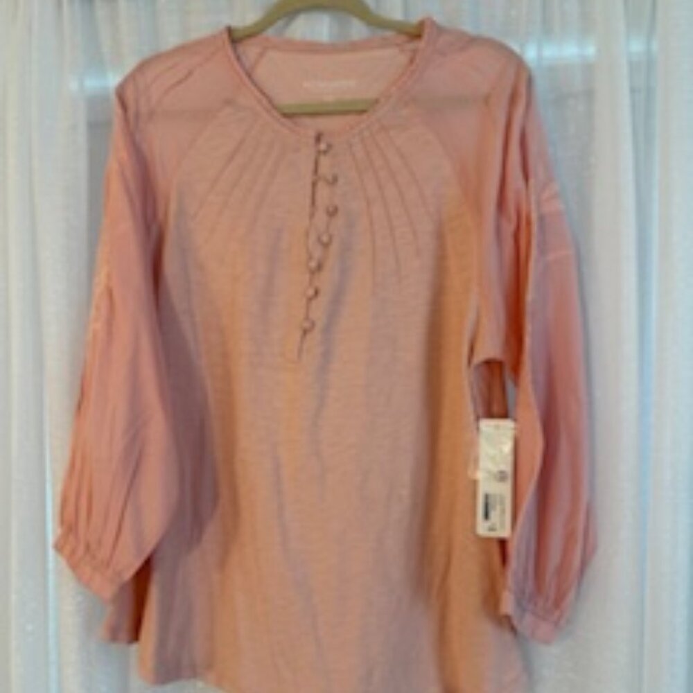Soft Surroundings Pink Blouse. XL.